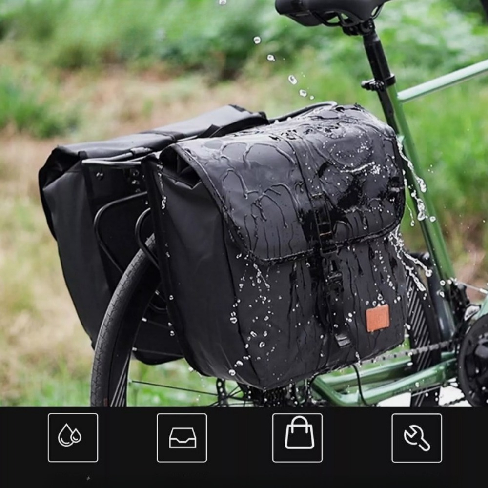 20l Extra-large Capacity Bicycle Pannier - An Essential For Long-distance Cycling. Features Dual Upper Hooks For Secure Mounting And A Top Carrying Handle For , The Storage Solution For Outdoor Travel