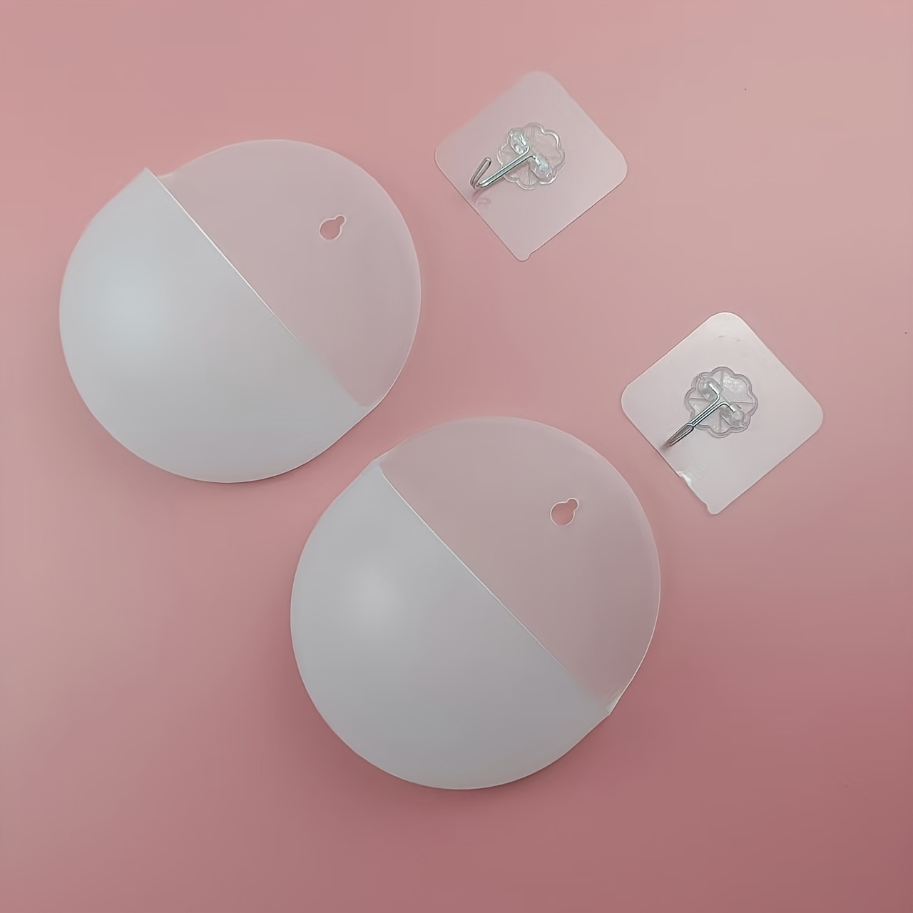 TEMU Set da 4 pezzi (2 vasi da fiori sospesi + 2 ganci autoadesivi) Piante non incluse, per uso interno, decorazione per ufficio/soggiorno/casa, vasi