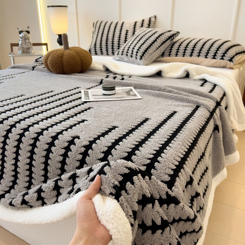 Image of Warm Cozy Blanket For Afternoon , And Ultra Soft, Foldable Design, , Minimalist Look, Sizes And Colors, Machine Washable