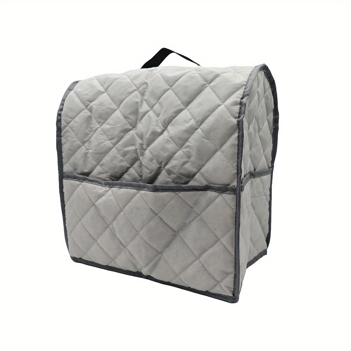 TEMU 1pc Stand Mixer Dust Cover With Side Storage Bag - Quilted Polyester, Durable & Reusable, Perfect For Kitchen Appliances, Kitchen Appliance