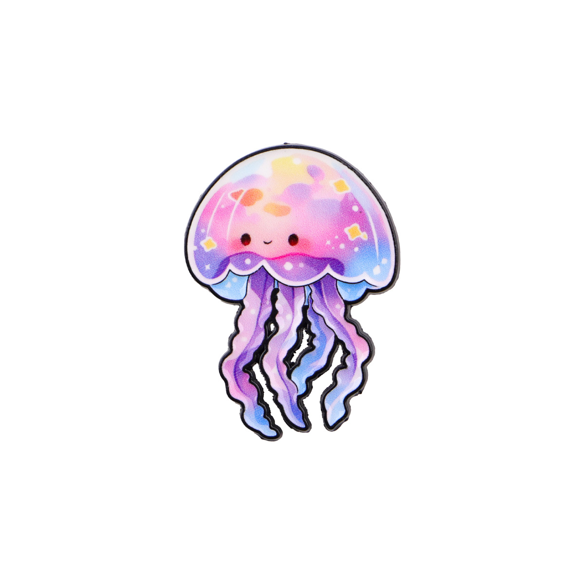 Image of 1pc Jellyfish Enamel Pin Cartoon Pins Gift Briefcase Badges Badges On Backpack Brooch For Clothes Cute Things Brooches