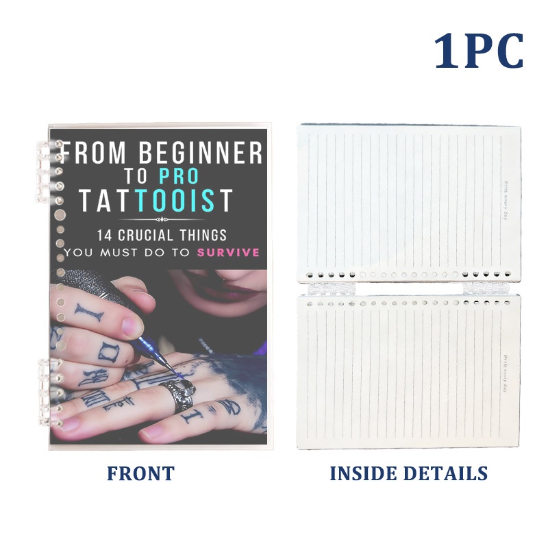 TEMU Du débutant tatoueur : 14 choses cruciales, cahier spirale A5 à , journal d'écriture en papier lisse, idéal pour , de notes, et l'écriture