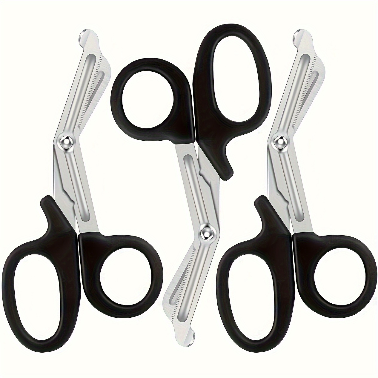 TEMU Lot de 3 ciseaux de qualité supérieure en acier inoxydable de 6 pouces, parfaits pour quotidienne et de ruban extérieur