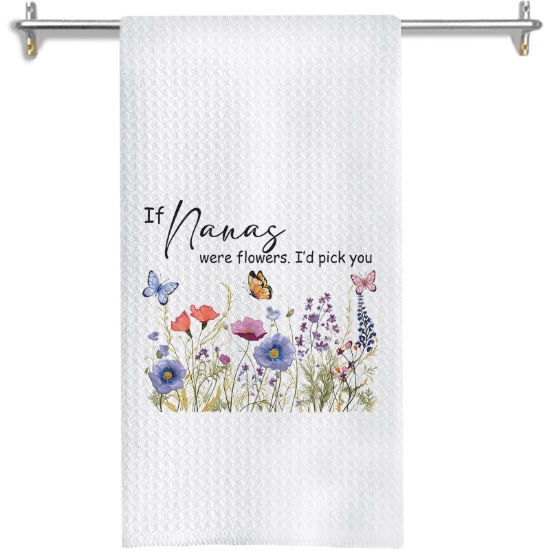 TEMU 1pc Of 18 By 26 Inch Kitchen Towels, Perfect As Gifts For Or Grandma For Mother's Day Or Birthdays. Hand Towels Can Enhance Bathroom Decor,