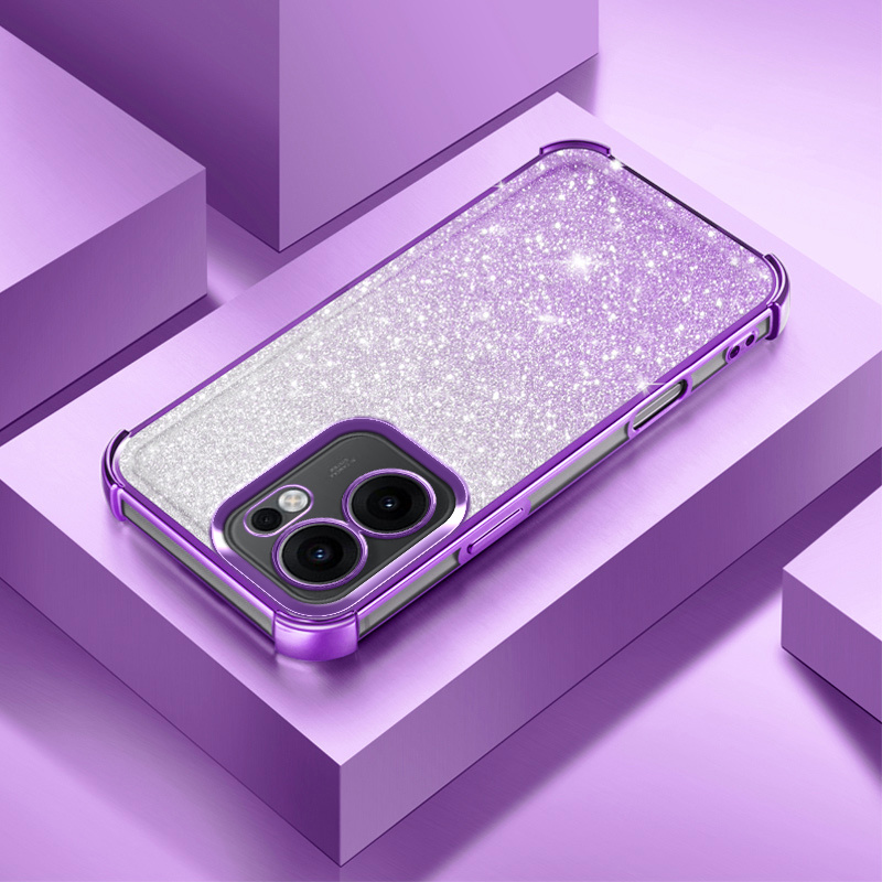 TEMU Phone Case - For Oppo Reno7 5g/reno 8t 4g/reno10/reno11/reno11pro/reno11f/reno12-5g/reno12f/reno13/reno13pro/reno13f/a74 4g Sparkling Pink