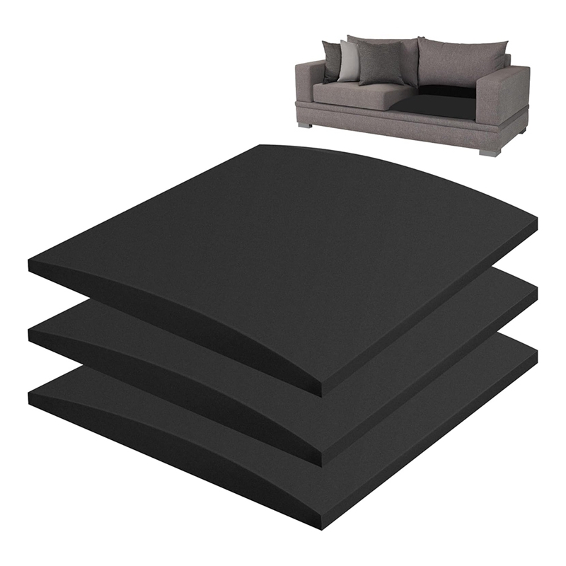 TEMU Couch Cushion Support For Sagging Seat, 3pcs Sofa Furniture Seat Cushion Sagging Repair, Foam Sofa Cushion Support Black