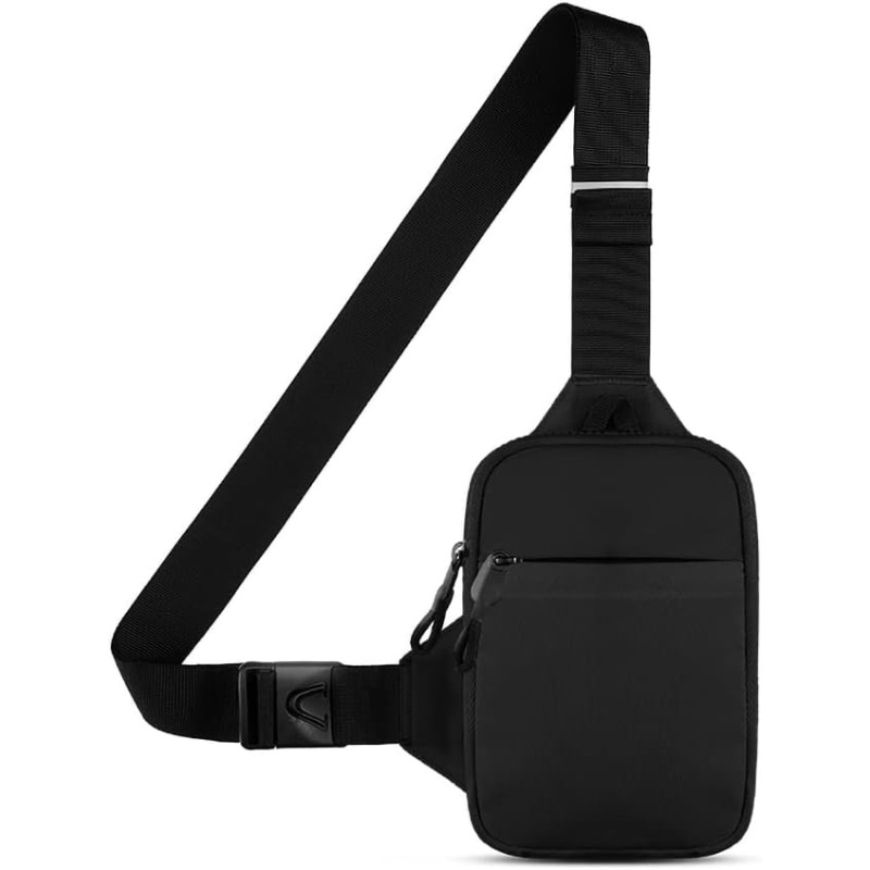 Mini Crossbody Bag, Chest Pocket, Double Pockets, Waist Bag, Running Phone Bag, Unisex, Suitable For Fitness And Travel