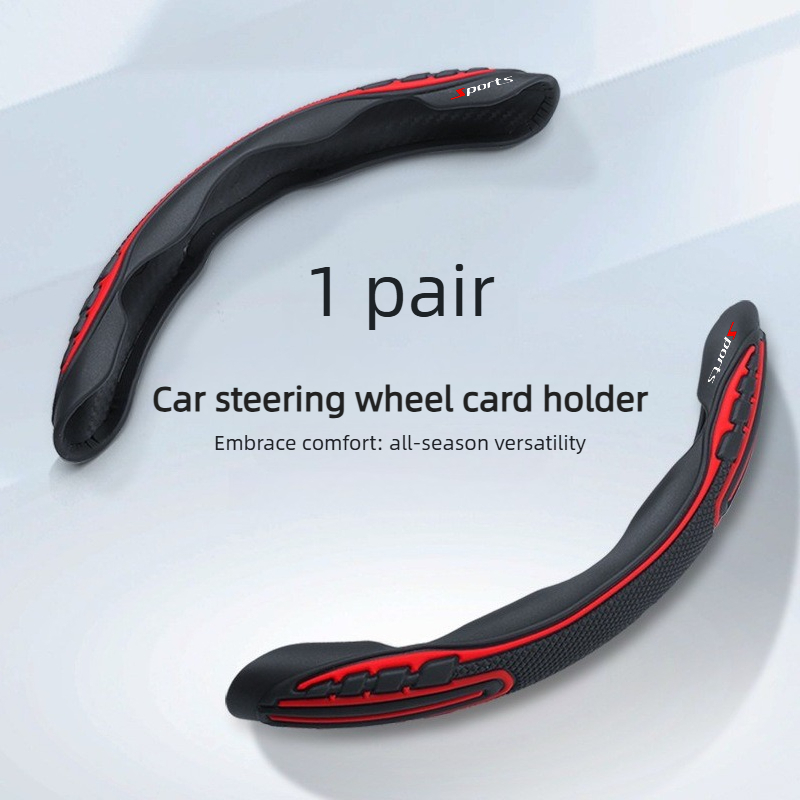 TEMU Fit For Car Silicone Steering Wheel Cover - Non-slip Grip, Secure Installation, Sporty Suitable For Car Interior Upgrade, Compatible For Vehicle