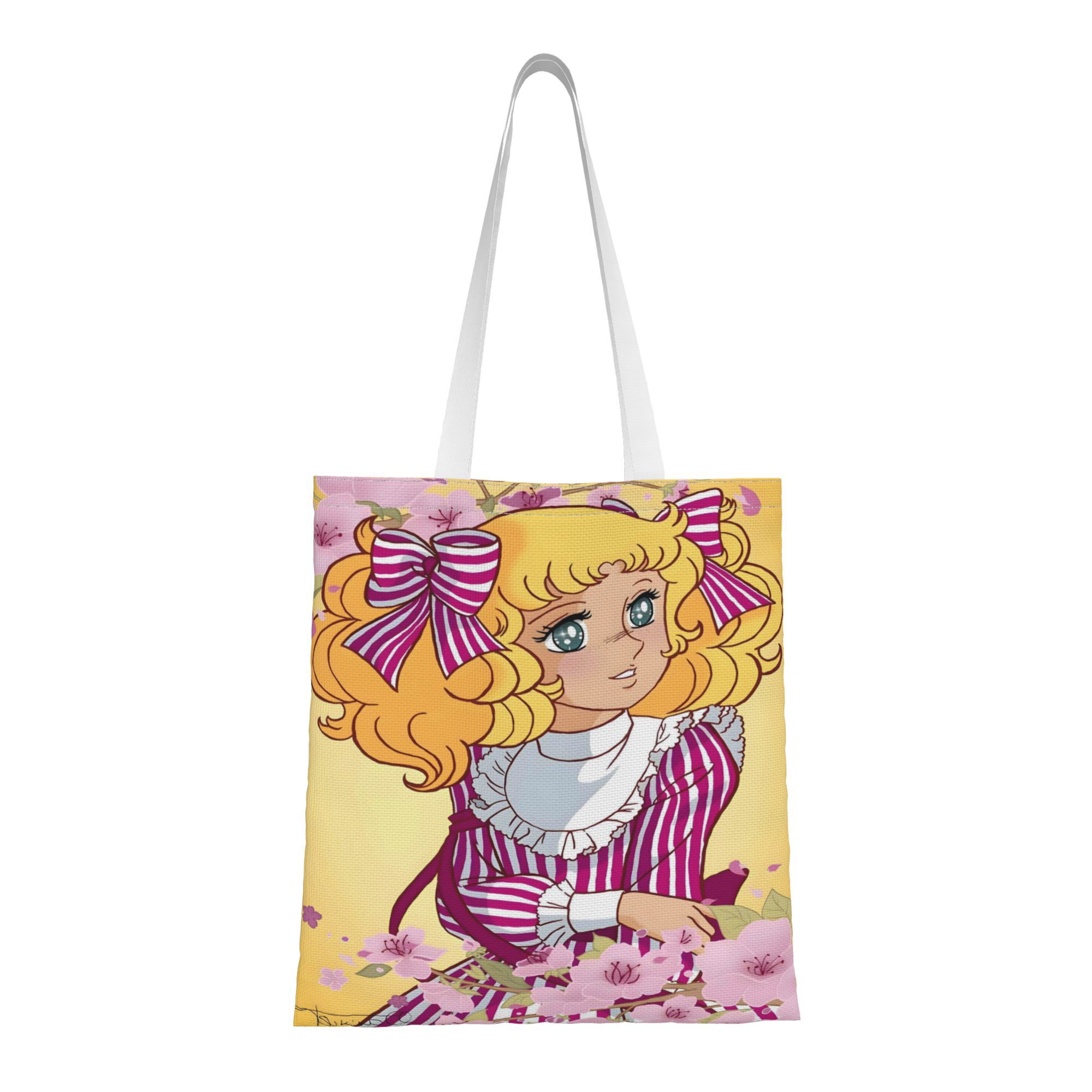 TEMU Sac à main ZLIENSZUS Anime - Sac de courses avec poignées renforcées, design spacieux et léger pour courses, et , motif de anime, sac polyvalent