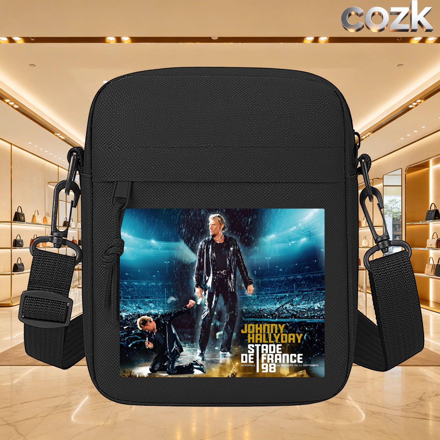 TEMU Sac Bandoulière - Sac à Bandoulière Léger à Sangle Réglable avec Multiples Poches, Fourre-tout Compact Adapté pour , les , les Festivals, l' ,