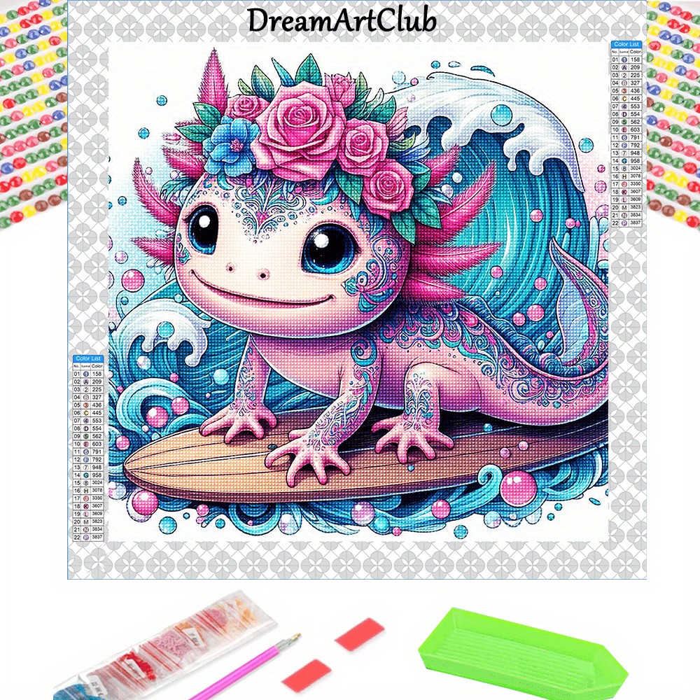 Kit Pittura Diamanti Axolotl HEMYTAP - 12 Modelli 5D, Con Accessori, Ideale Per Principianti E Fai Da Te - 2