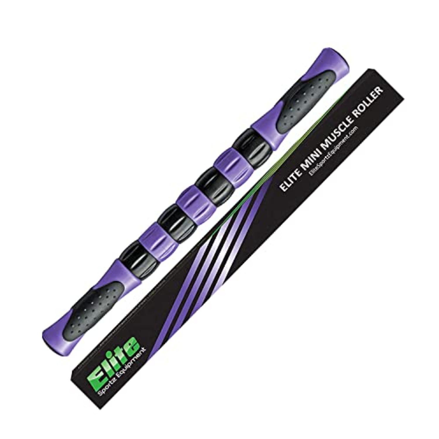 Massage Roller Stick For Muscle Massage -lightweight Smooth Rolling Body Massager With Comfortable Handles, Purple