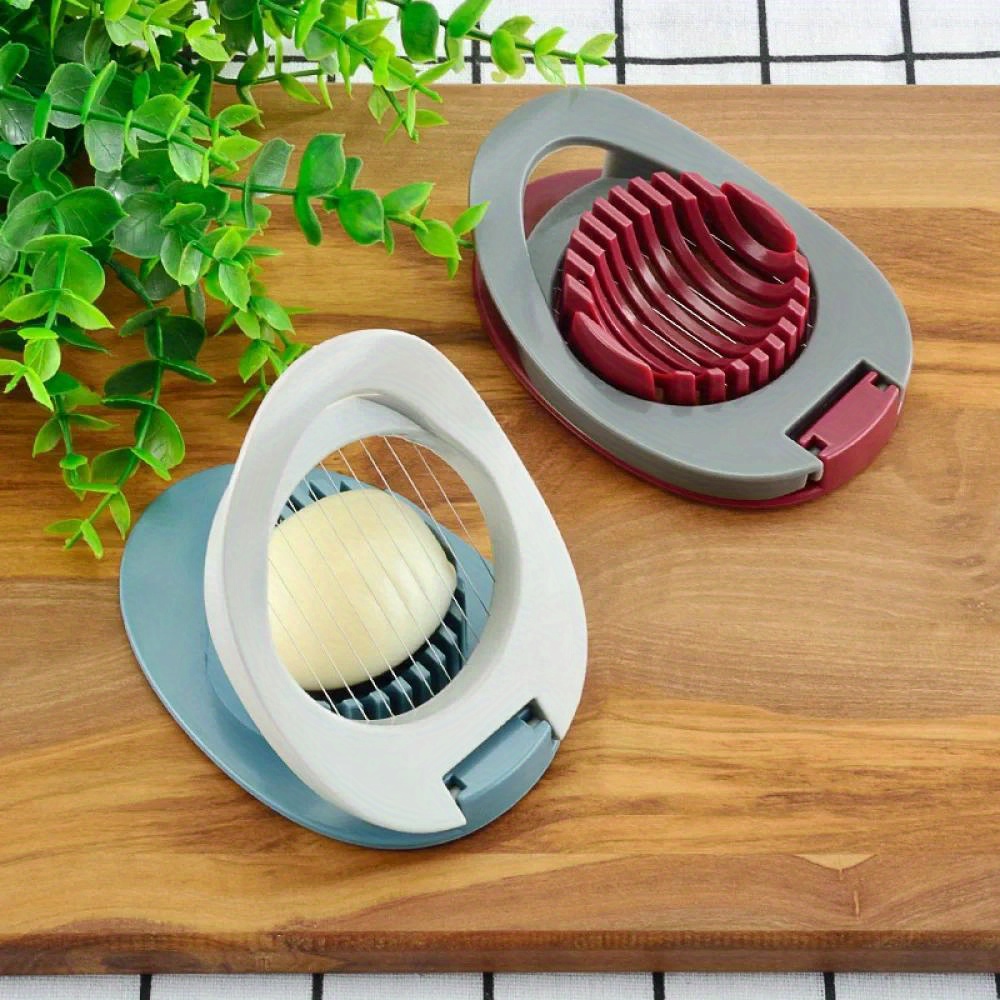 versatile egg slicer   kitchen gadget for perfectly sliced hard boiled eggs ideal for sandwiches salads details 1