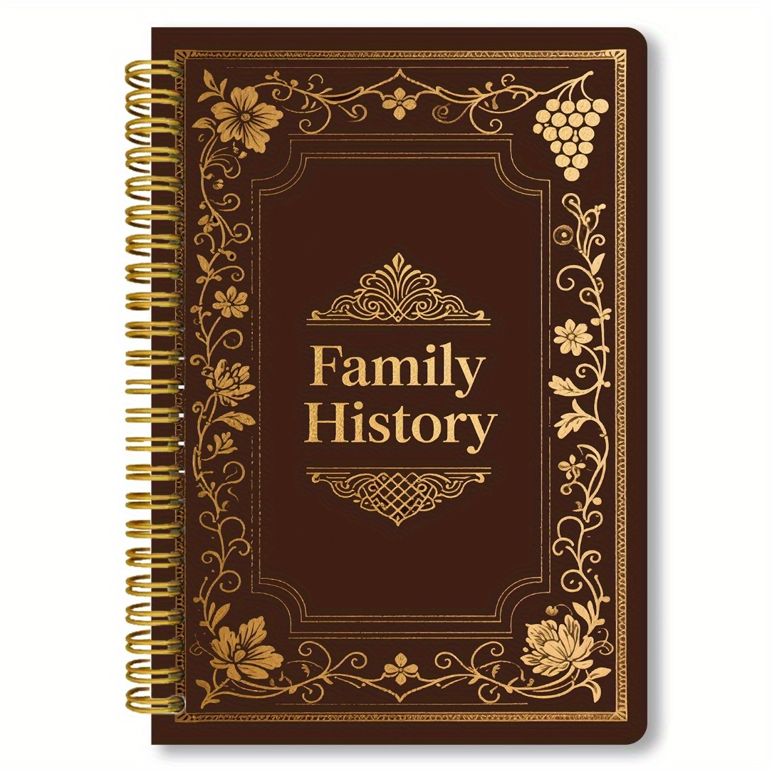 TEMU Para Libro de Registro de Familiar, Diario de Genealogía con Organizativo, Regalo Ideal para Investigación Familiar y Registros Ancestrales,