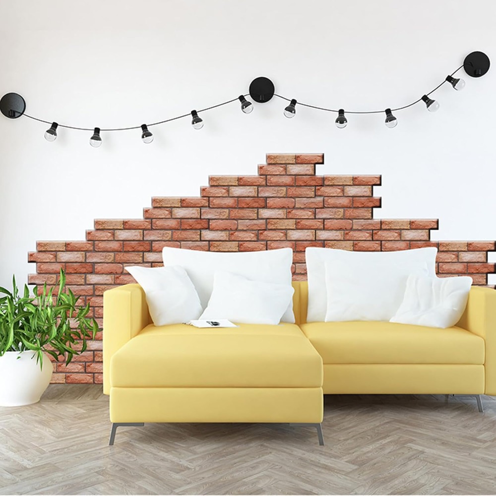 10-pack Removable Self-adhesive 3d Wall Decals - Thick Wallpaper Stickers Suitable For Modern Home, Bedroom, Room, Office - Application & Residue-free Removal, No Glue Required