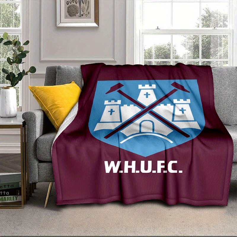 TEMU 1pc West United Blanket, Sports Blanket Soft Blanket, Suitable For Bed, Sofa Bed Cover, Picnic Blanket, Christmas Halloween Gift, Birthday Gift