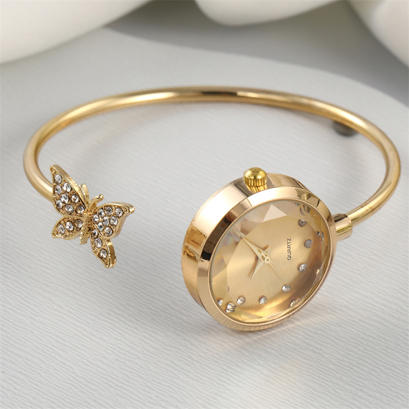 TEMU 1pc Fashion Women's Bracelet Watch - Elegant Round Case, Alloy Strap, Quartz Movement, Perfect For Casual Attire, Dinner Parties & Special