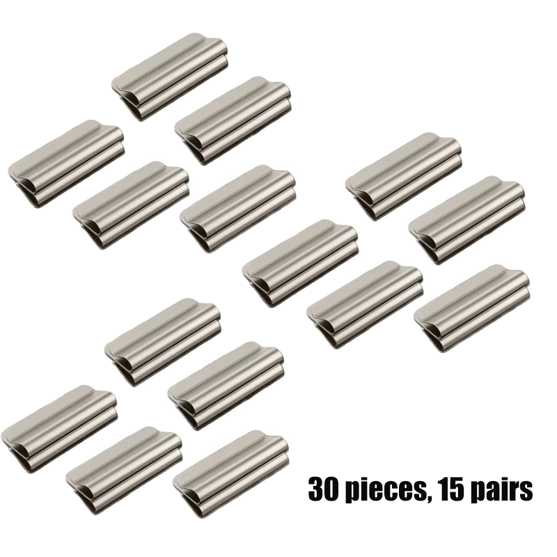 TEMU Set di clip per tende da 30 pezzi | Materiale premium, facile installazione senza foratura, senza adesivo e accessorio per la casa resistente e