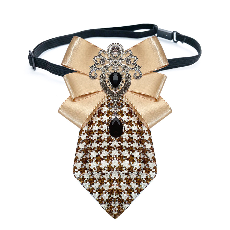 TEMU Ties For Men Black Plaid Bow Tie Men's High-end British Style Wedding Tie Boxer Shirt Bow Tie Women's Accessories Father's Day Gift
