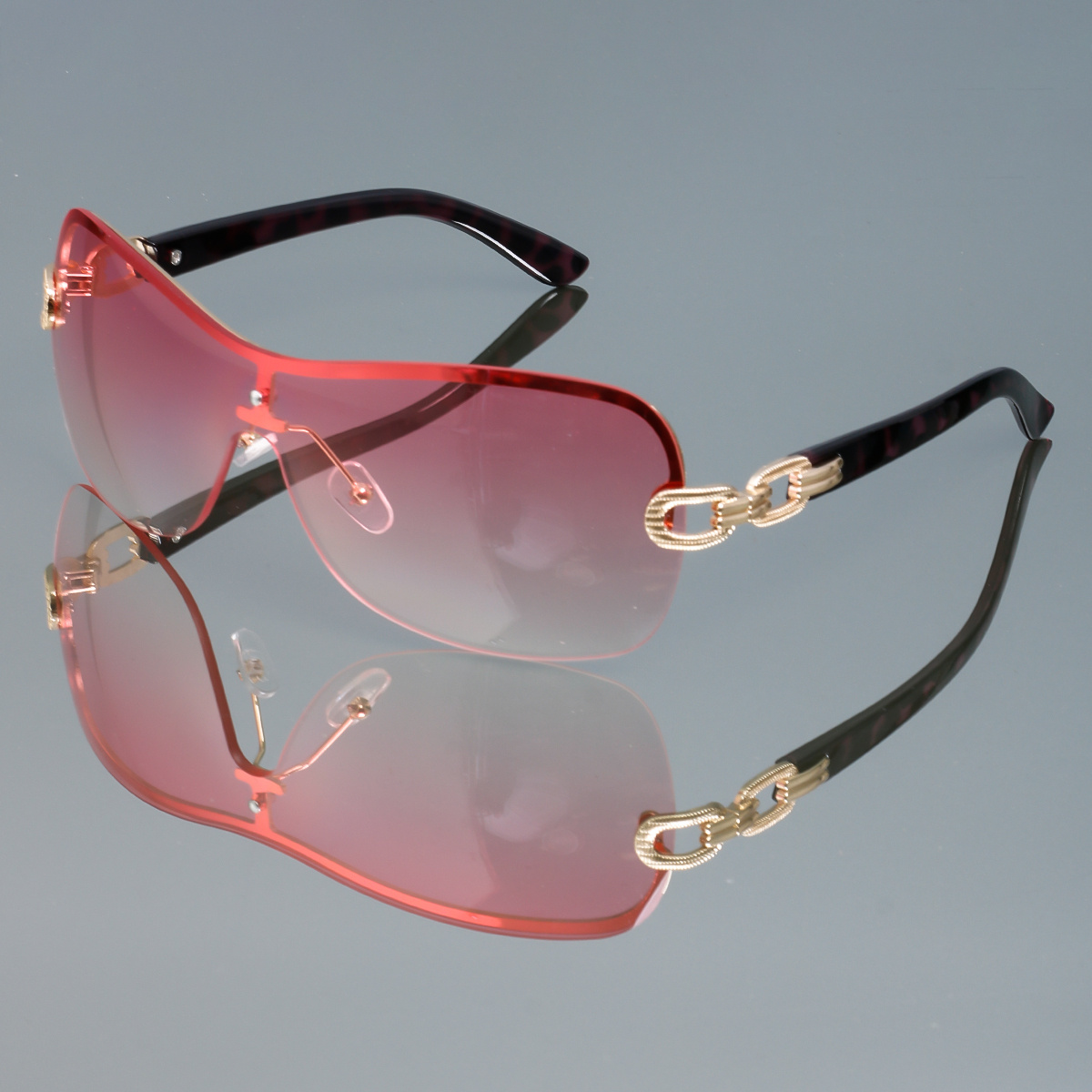 Futuristic Pink Y2K FUTURISTIC Sunglasses NEW New Millennium Y2K Futuristic Sunglasses Punk Hip Hop Hot  main image 4