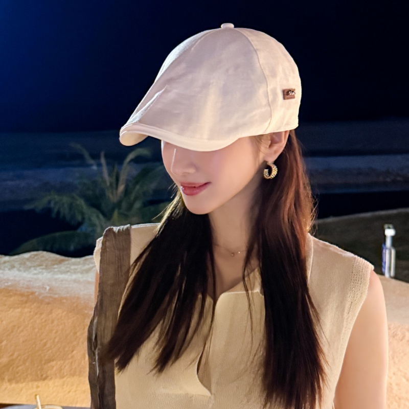 TEMU 봄/여름 신상 유럽 스타일 패션 영국 스타일 여성 베레모, 간편하고 캐주얼한 쇼핑, 야외 스포츠 여성 뉴스보이 모자, 여행, 등산, 해변 휴가 화가 모자, 쇼핑, 휴일 요소