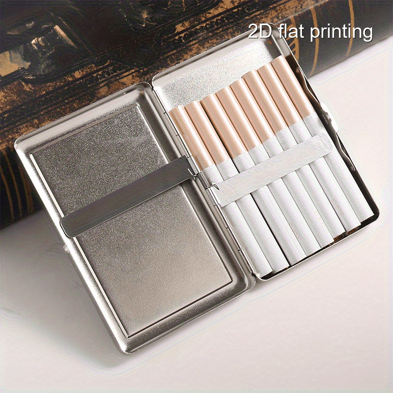 iron cigarette case print metal cigarette case vintage style