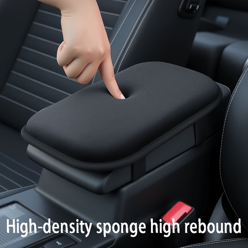 1 Car Armrest Pad, Center Console Riser Pad, Black, Suitable for Car Interiors, Armrest Cover, Car Armrest Box Riser Pad, Universal Fit, the Perfect Gift Choice for the New Year