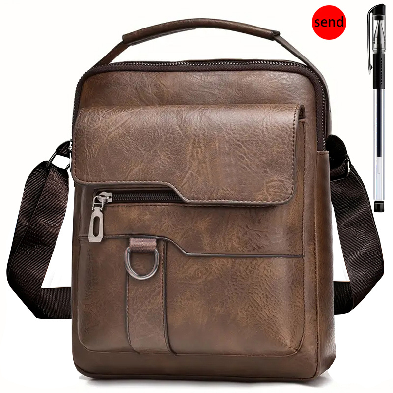 TEMU Sac Banane Femme - Sac à Main Carré Unisexe Sac d'Épaule Rétro Vertical Sac d' Décontracté [ de Tir Aléatoire]