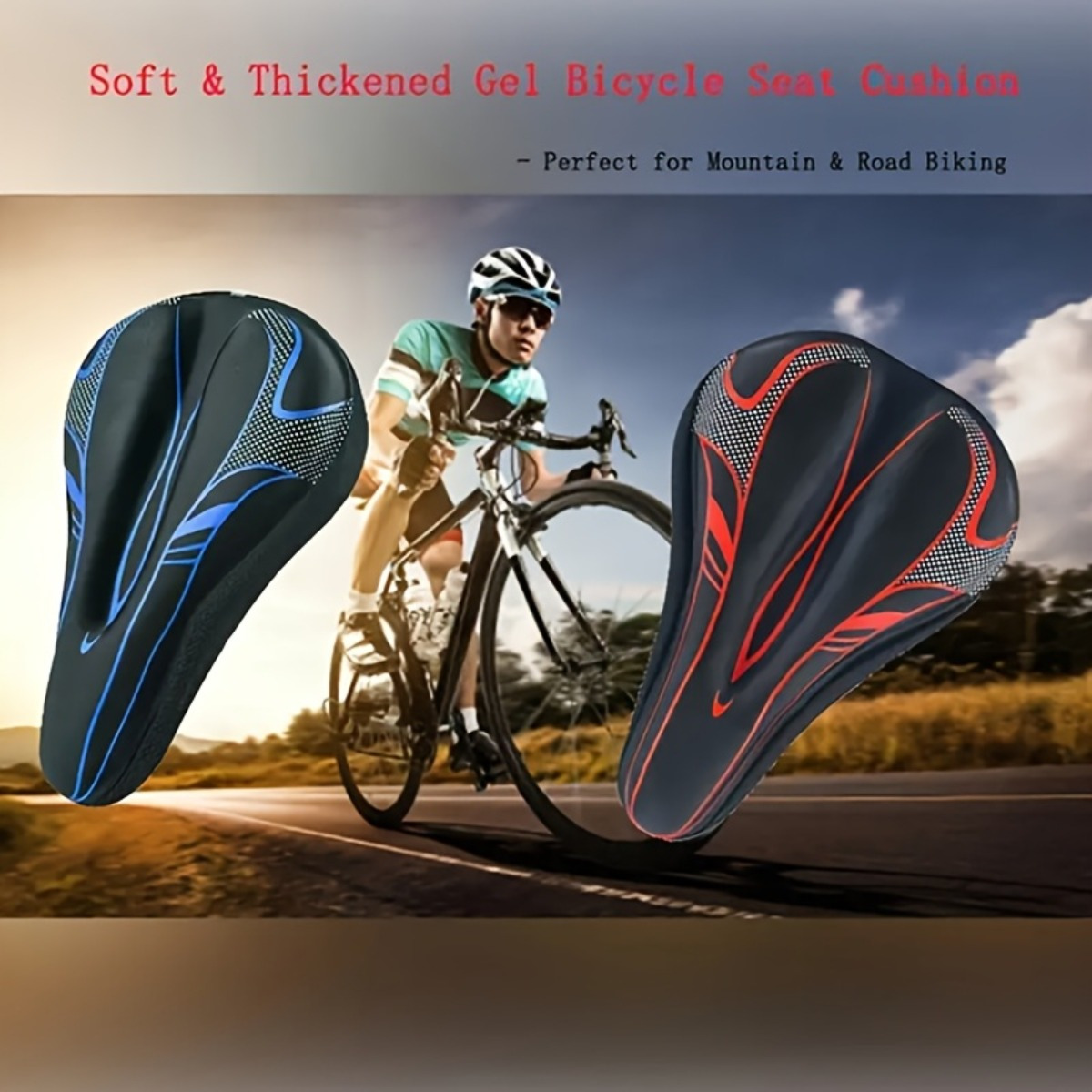 Coussin de siège confortable et rembourré pour vélo d'exercice, selle