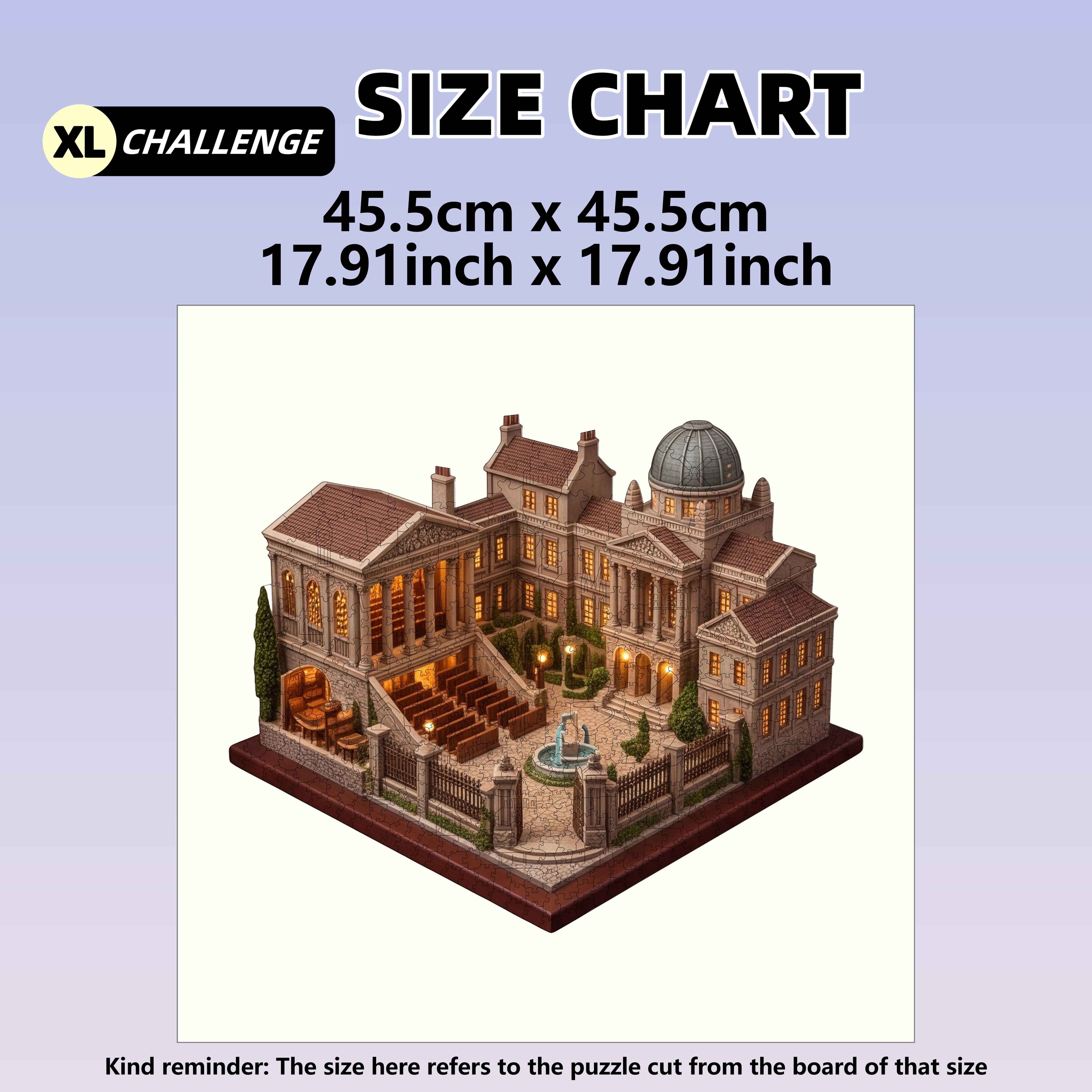 Classical Library Courtyard 502pcs Wooden Puzzle