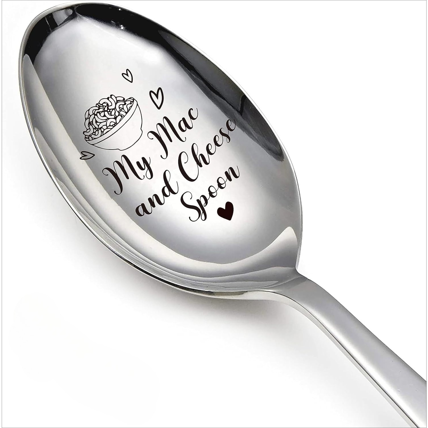 TEMU 1pc Funny And Cheese Spoon - Engraved (or Printed) Pasta Utensil With & Cheese - Stainless Steel For And , Birthday & Christmas Gifts For,,