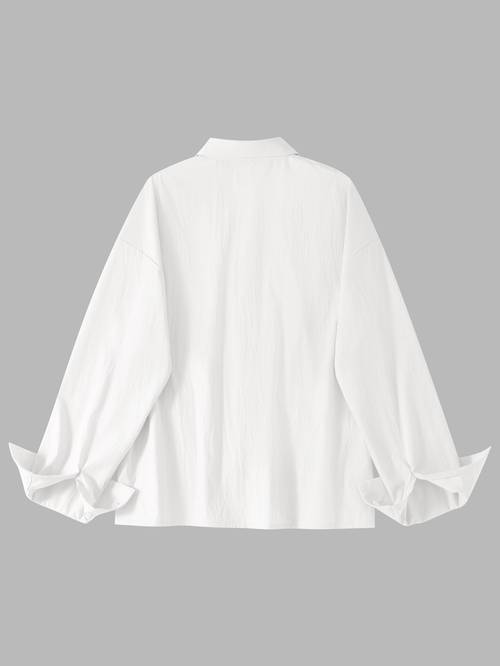 2071 spring autumn summer 1pc fashion womens new long sleeve single shirt plain lsr