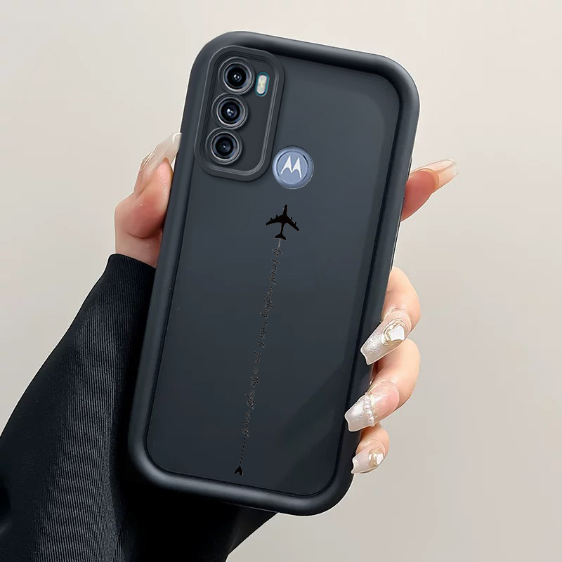 TEMU Phone Case - Phone Case Featuring A Travel-themed Airplane Route, Designed For The For Moto G60 With Soft Tpu For Complete Shockproof Protection