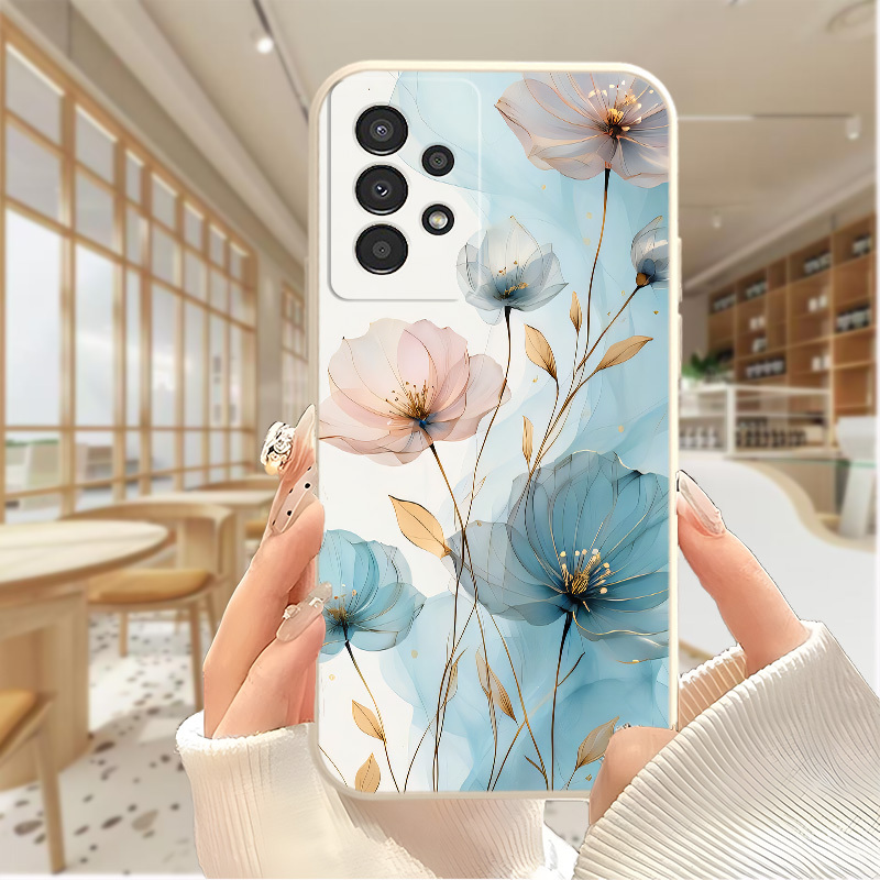 TEMU Cute Printed Soft Phone Case For Galaxy Models Including A55, A54, A53, And , As Well As S24, S23, S22, And S21 Fe, Designed For And Couples.