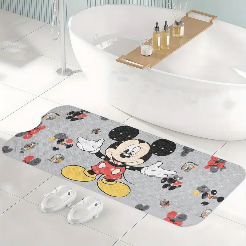 1pc non slip bath mat extra long shower 15 7x39 3in with anti slip backing drainage hole suction cups footprints bathroom decor for machine washable pvc floor mat bathroom decor and accessories to clean design durable material Product details 1
