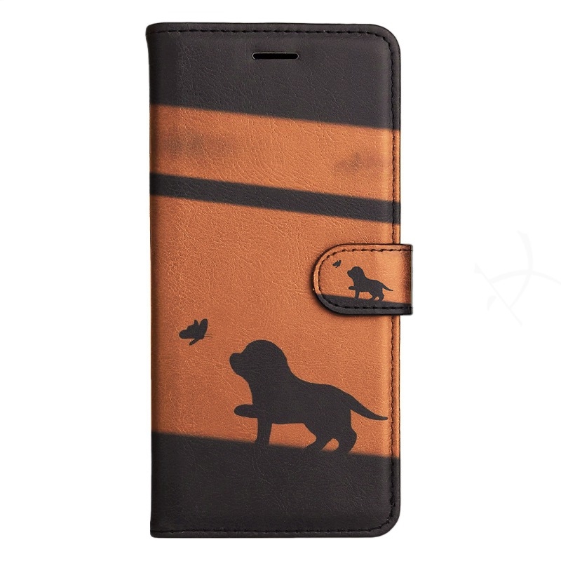 TEMU Phone Case: Puppy Silhouette Flip Wallet Case Sutible For M10 A10s A20s A30s A50s A51 A71 A31 A42 A12 A32 A52s A72 A22 A13 A04s A53 A33 A14 A34