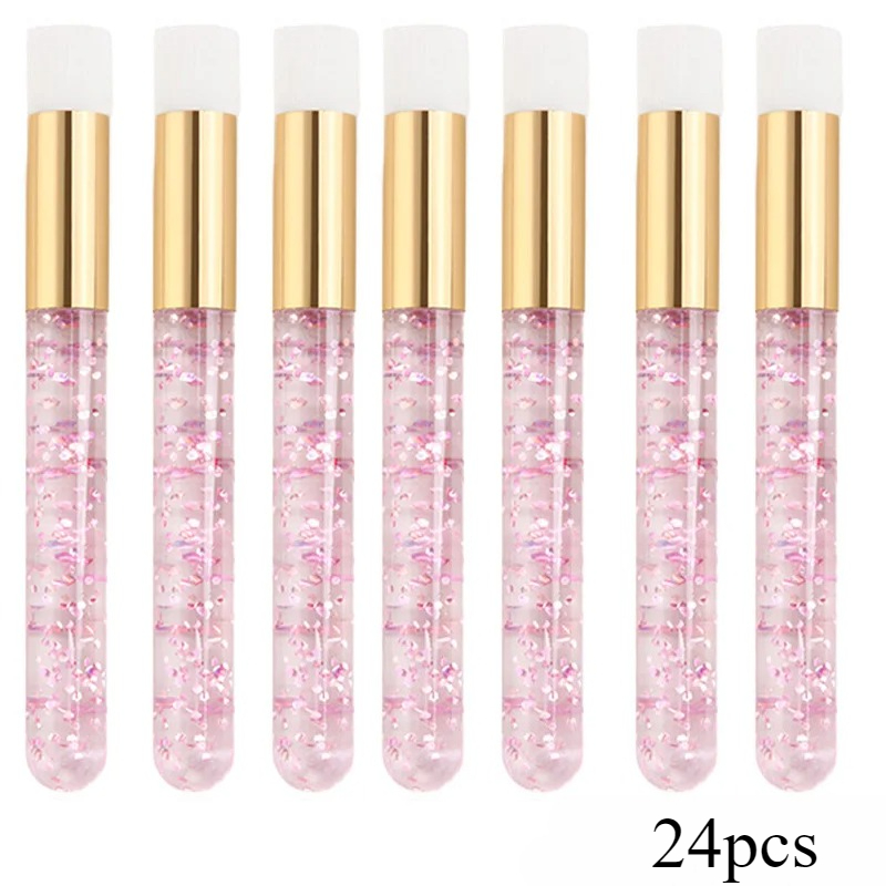 TEMU 12/24pcs Brosse de Nettoyage pour Cils Brosses Shampoing pour Cils Nettoyeur Noirs et Pores Brosse Profonde pour Extensions de Cils Outils de