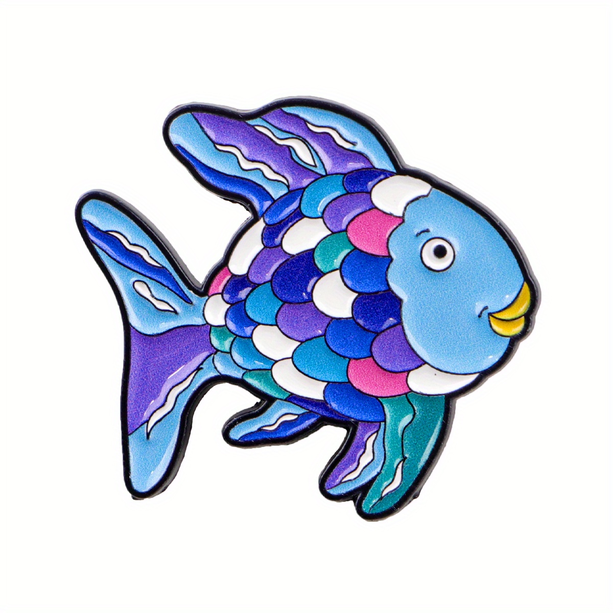 1pc Lapel Enamel Pin | Cute Alloy Brooch With Silicone Back For Backpacks And Bags, Cool Decoration Friend For Gifts