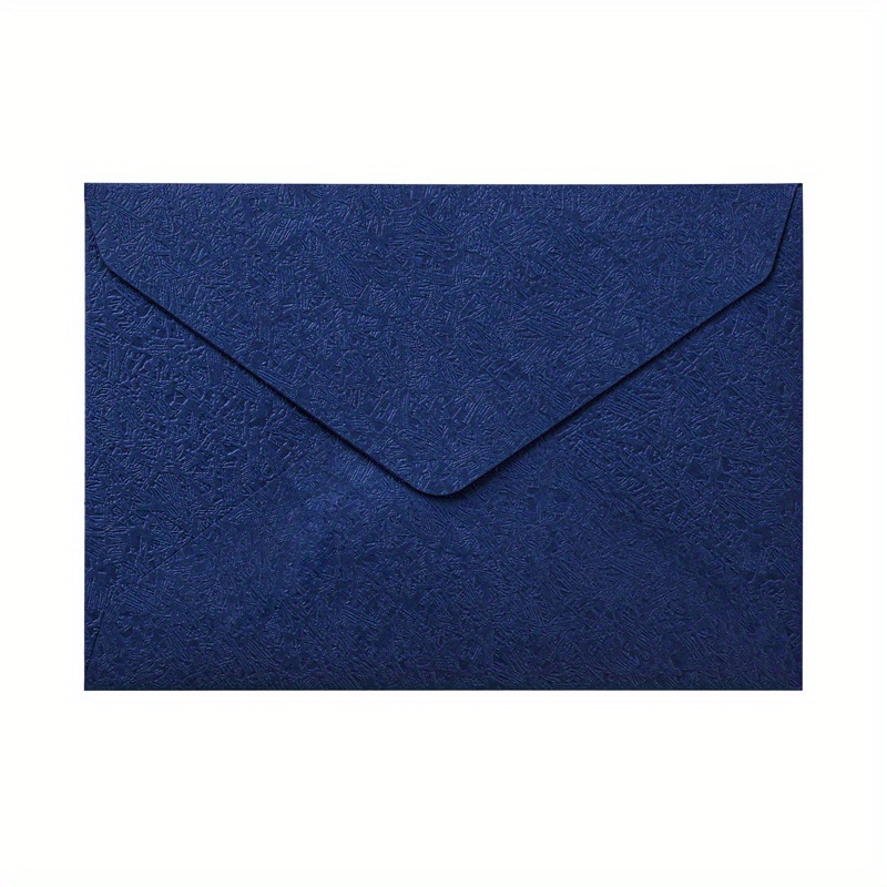 E-shop 6er-Set Retro Geprägte Holzmaserung Umschläge, Einfarbige Künstlerische Postkarten-Grußkartenumschläge