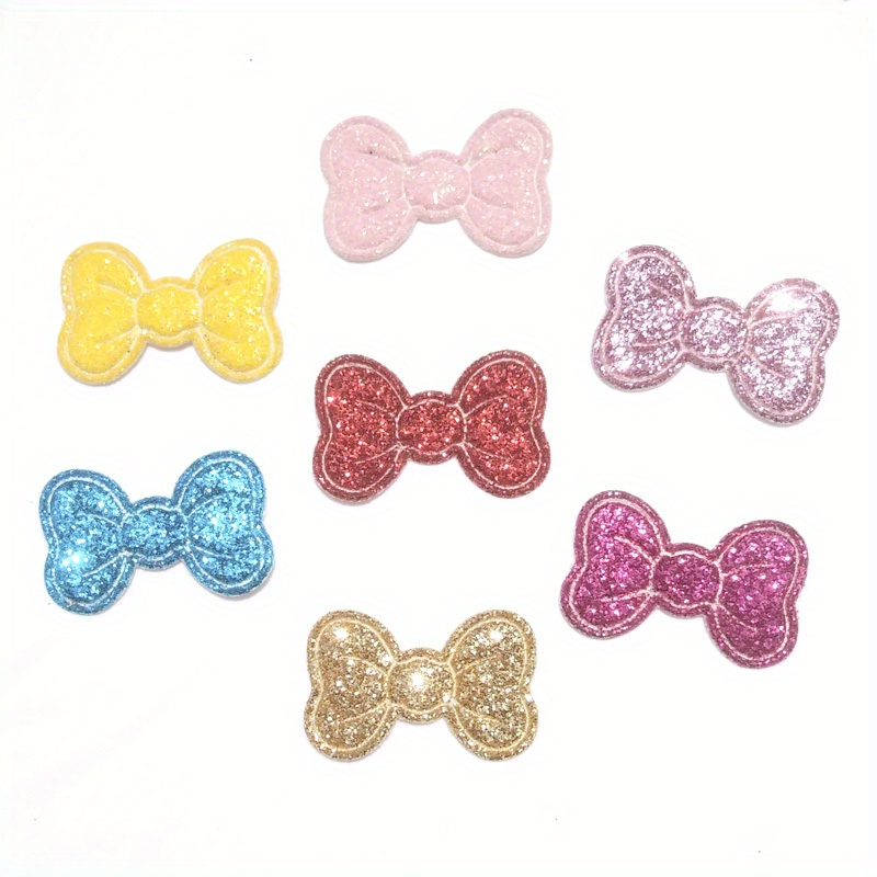 

100pcs 2.1*1.4cm/0.83*0.55inch Bows Bowknot For Diy Card Making Scrapbooks Decoration Hat Clothes Sewing Patches Accessories