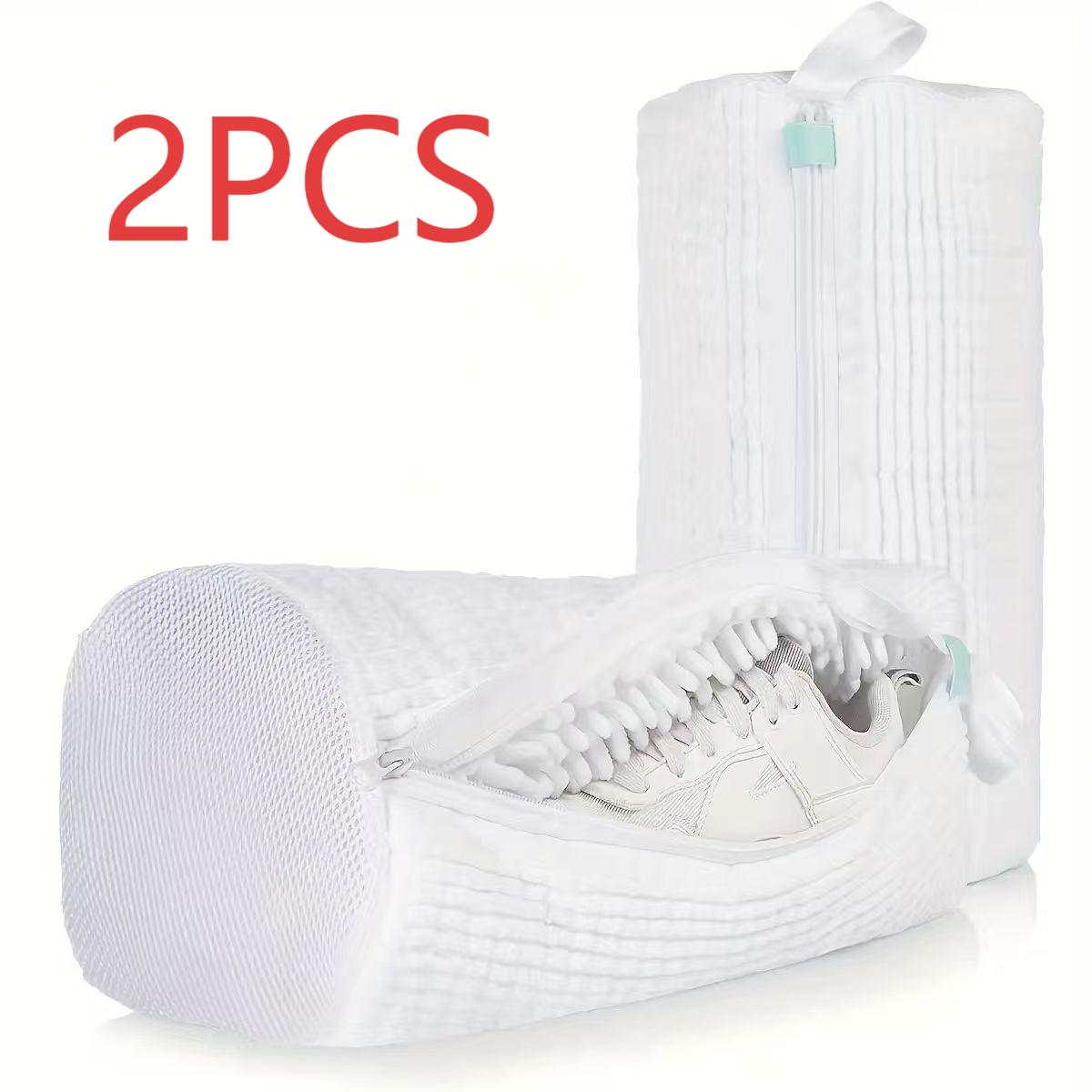 Tenn Well Schuhwaschbeutel 3er Set - Wiederverwendbare Mesh-Beutel Für Sneaker & Turnschuhe Bis Größe 47 - Waschmaschinen-geeignet