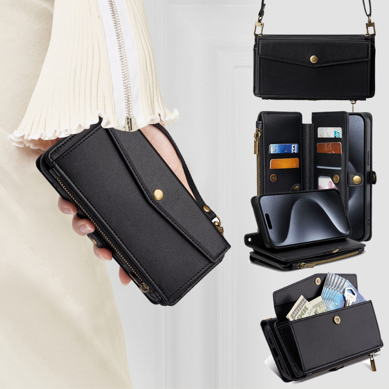 TEMU Phone Case: Pu Faux Leather Wallet Case For Oppo Find X2 X3 X5 X6 X7 X8 X8s X9 + Ultra Pro , Kickstand Crossbody Zipper Mobile Phone Bag With