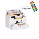 LocalIntegrated Wooden Large-Capacity Multi-Layer Desktop Storage Box, Office File Organizer With Dividers, Labels & Drawers, Practical File Classification Helper, Available In White Brown Black, Random Color DeliveryOpen in new tab.