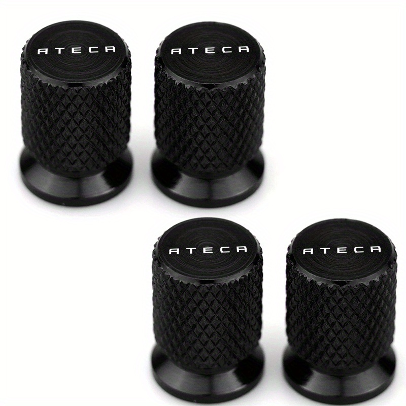Set Of 4 Aluminum Tire Valve Caps For Seat , Designed To Keep And Protect The Air Valves