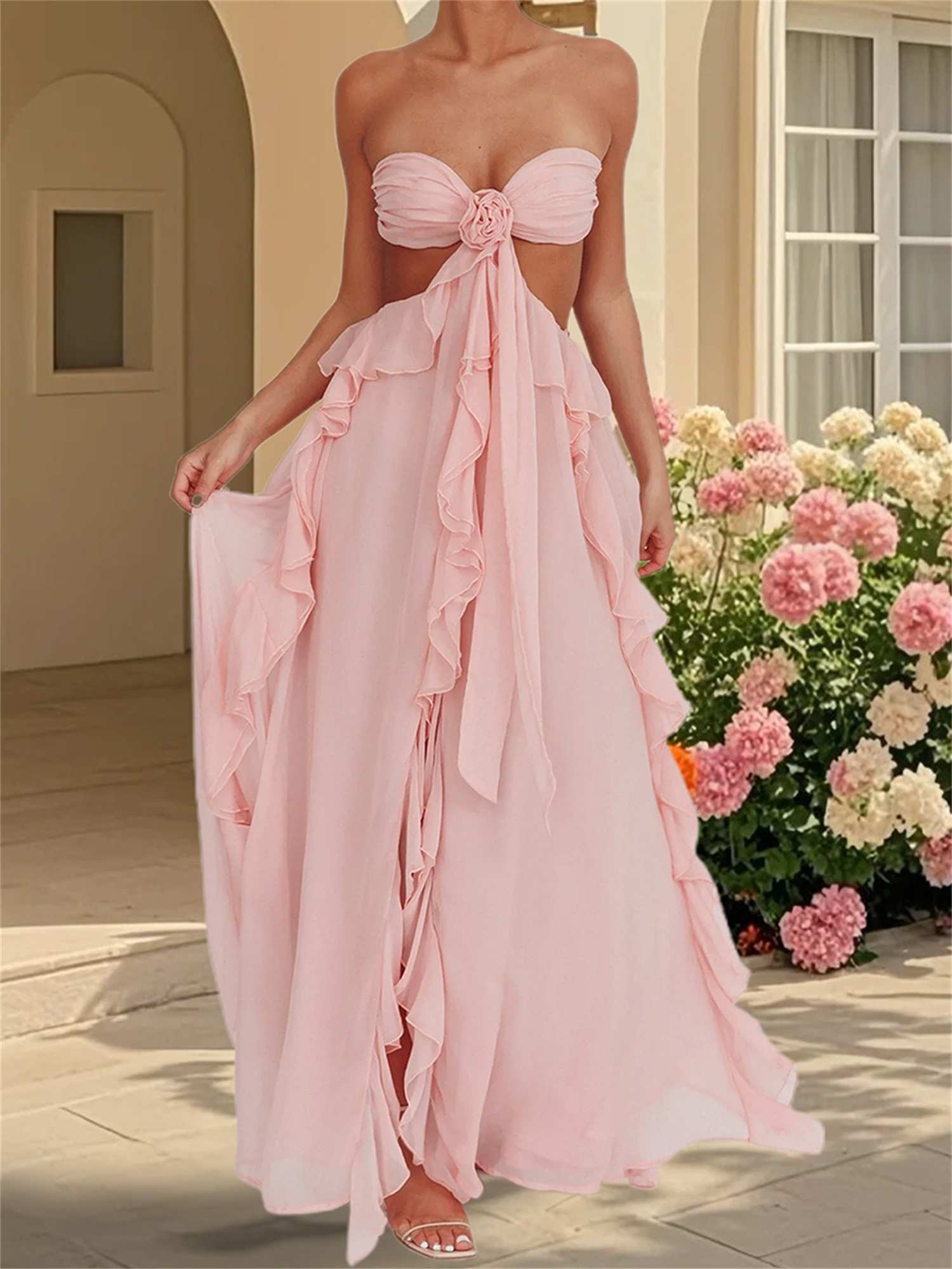 gowns and evening dresses prom dresses for women retro patterned long dress  | Great Deals | Temu