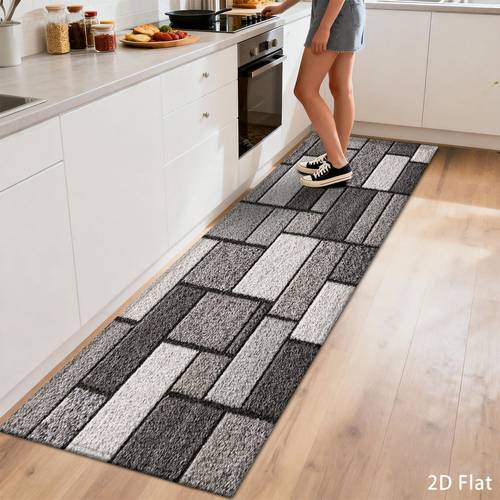 2d flat 1 hallway long runner rug gray white decor bedside carpet suitable for room laundry room balcony bathroom door absorbent non slip mat bedroom entrance floor mat