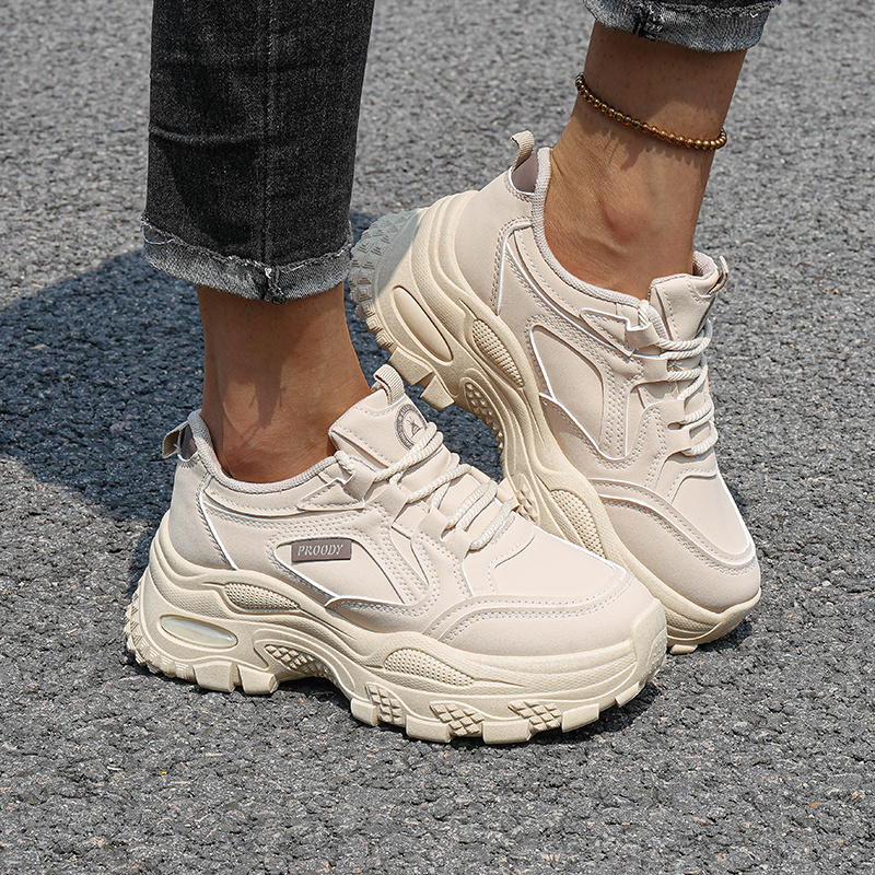Women's Waterproof Platform Air Cushion Casual Sneakers