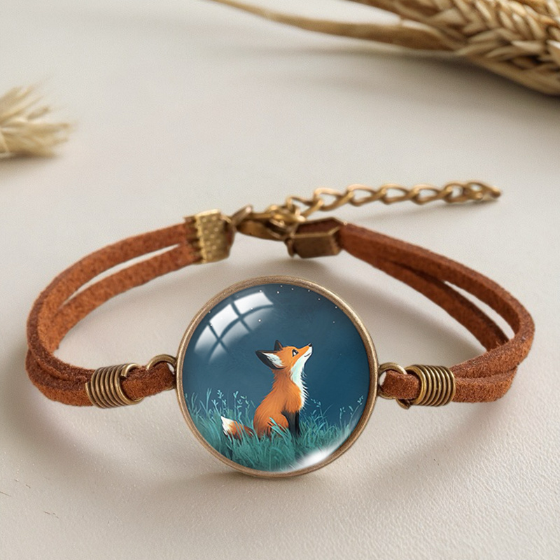TEMU 1 pièce Bracelet marron sous le ciel pour homme, Bracelets de mode