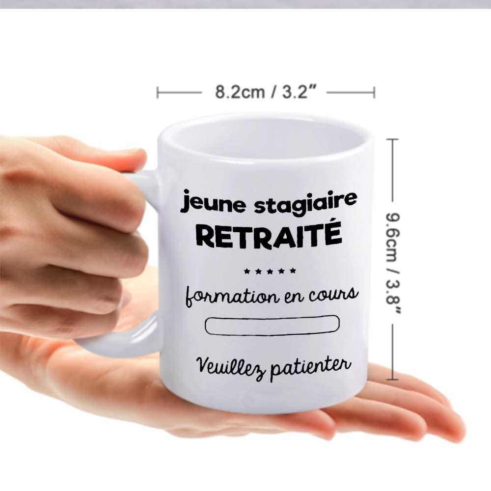 1  , gepensioneerd,  , patiënt grappige  , 11oz keramische waterbeker, cadeau koffie , decoratieve  , ideaal verjaardags- en feestdagen cadeau, perfect voor kantoor/familie/feest cadeau, /trouwcadeau