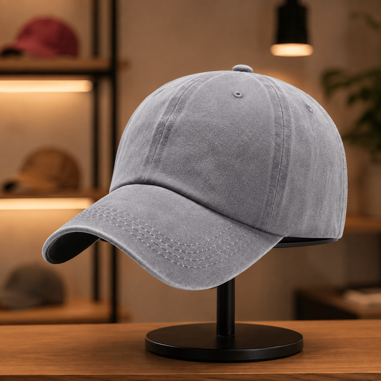 Vintage Washed Adjustable Dad Hat, Casual Unisex Outdoor Cap
